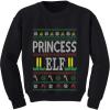 imageTstars Princess Elf Ugly Christmas Sweater Girls Xmas Family Toddler Kids SweatshirtBlack