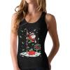 imageTstars Santa North Pole Christmas Tank Top Women Teen Girls Funny Xmas Racerback TopsBlack