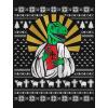 imageTstars  Reptor Jesus Funny Dinosaur T Rex Ugly Christmas Sweater SweatshirtBlack