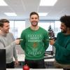 imageTstars Merry Swishmas Basketball Sweatshirt for Men Funny Ugly Xmas Sweater Style Holiday Pullover Gift for PlayersGreen