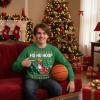 imageTstars Merry Swishmas Basketball Sweatshirt for Men Funny Ugly Xmas Sweater Style Holiday Pullover Gift for PlayersHoop  Green