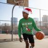 imageTstars Merry Swishmas Basketball Sweatshirt for Men Funny Ugly Xmas Sweater Style Holiday Pullover Gift for PlayersHoop  Green