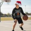 imageTstars Merry Swishmas Boys Basketball Shirt  Funny Ugly Christmas Sweater Style Youth Long Sleeve Holiday TeeSwishmas  Black