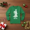 imageTstars Merry Swishmas Boys Basketball Shirt  Funny Ugly Christmas Sweater Style Youth Long Sleeve Holiday TeeTrex Tree  Green