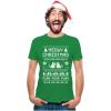 imageTstars  Meeowee Christmas Ugly Sweater  Cute Xmas Party TShirt XLarge Green