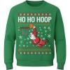 imageTstars Merry Swishmas Basketball Sweatshirt for Men Funny Ugly Xmas Sweater Style Holiday Pullover Gift for PlayersHoop  Green