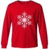 imageTstars Merry Swishmas Boys Basketball Shirt  Funny Ugly Christmas Sweater Style Youth Long Sleeve Holiday TeeSnowflake  Red