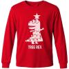 imageTstars Merry Swishmas Boys Basketball Shirt  Funny Ugly Christmas Sweater Style Youth Long Sleeve Holiday TeeTrex Tree  Red