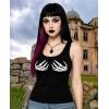 imageTstars Womens Skeleton Hands Tank Top  Funny Skull Hand Punk Top for Halloween  Sleeveless Party ShirtBlack