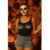 imageTstars Womens Skeleton Hands Tank Top  Funny Skull Hand Punk Top for Halloween  Sleeveless Party ShirtBlack