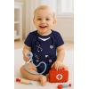 imageTstars Baby Doctor or Nurse Bodysuit with Stethoscope  Infant Scrubs Halloween Themed Outfit for Girls and BoysNavy