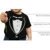 imageTstars Kids Tuxedo Shirt  Funny Boys Tux with Bow Tie Graphic Tee for Weddings Parties ampamp HalloweenBlack
