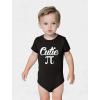 imageTstars Cutie Pi Symbol Outfit Infant One Piece Pi day Funny Baby BodysuitBlack