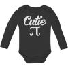 imageTstars Cutie Pi Symbol Outfit Infant One Piece Pi Day Funny Baby Long Sleeve BodysuitBlack