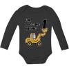 imageTstars Im Digging Being 1 Bodysuit  1st Birthday Construction Truck Long Sleeve Outfit for Baby Boys ampamp GirlsBlack