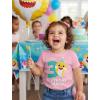 image3rd Birthday Baby Shark Shirt  3 Year Old Outfit for Toddler Boy or Girl  Kids Party TShirtLight Pink