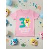 image3rd Birthday Baby Shark Shirt  3 Year Old Outfit for Toddler Boy or Girl  Kids Party TShirtLight Pink