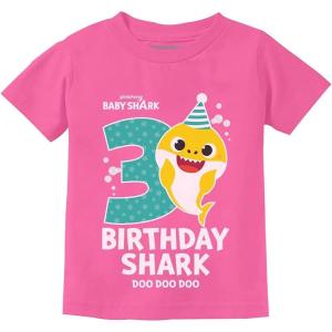 image3rd Birthday Baby Shark Shirt  3 Year Old Outfit for Toddler Boy or Girl  Kids Party TShirtPink