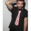 imageTstars Red Hearts Tie for Valentines Day Love Mens TShirtBlack