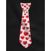 imageTstars Red Hearts Tie for Valentines Day Love Mens TShirtNavy