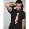 imageTstars Red Hearts Tie for Valentines Day Love Mens TShirtNavy