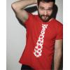 imageTstars Red Hearts Tie for Valentines Day Love Mens TShirtRed