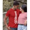 imageTstars Red Hearts Tie for Valentines Day Love Mens TShirtRed