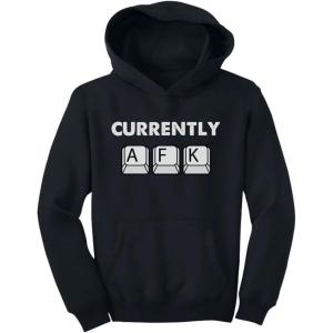 imageTstars Funny Kids Gaming Apparel Hoodie Gifts for Gamers I Paused My Game to Be Here HoodiesCurrently Afk  Black