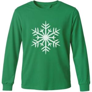 imageTstars Merry Swishmas Basketball Shirt  Funny Ugly Christmas Sweater Style Kids Long Sleeve Festive Holiday TeeSnowflake  Green