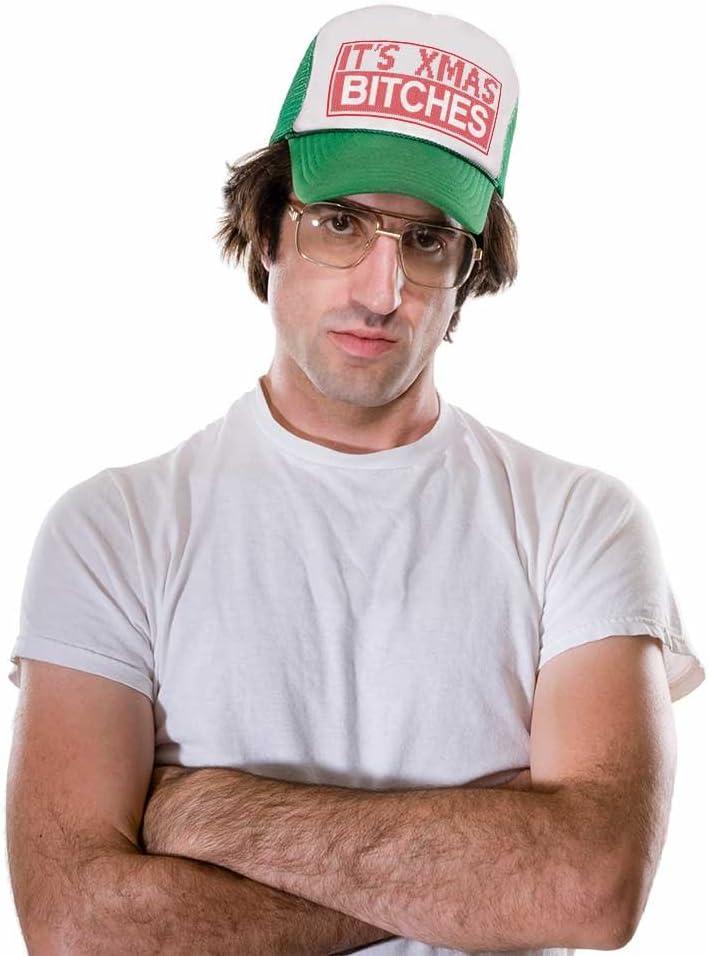 imageTstars Its Xmas Bitches Funny Holiday Ugly Christmas Party Trucker Hat Mesh CapBlackWhite