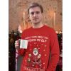 imageTstars I Touch My Elf Sweatshirt Men Ugly Christmas Sweater Style Long Sleeve ShirtRed