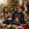 imageTstars Kids Pizza Tree Ugly Christmas Sweatshirt  Funny Holiday Pullover for Youth Boys and GirlsPizza  Black