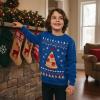 imageTstars Kids Pizza Tree Ugly Christmas Sweatshirt  Funny Holiday Pullover for Youth Boys and GirlsPizza  Blue