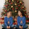imageTstars Kids Pizza Tree Ugly Christmas Sweatshirt  Funny Holiday Pullover for Youth Boys and GirlsPizza  Blue