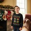 imageTstars Kids Pizza Tree Ugly Christmas Sweatshirt  Funny Holiday Pullover for Youth Boys and GirlsTmnt  Black