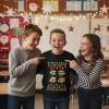 imageTstars Kids Pizza Tree Ugly Christmas Sweatshirt  Funny Holiday Pullover for Youth Boys and GirlsTmnt  Black