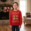 imageTstars Kids Pizza Tree Ugly Christmas Sweatshirt  Funny Holiday Pullover for Youth Boys and GirlsTmnt  Red