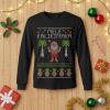 imageTstars Mele Kalikimaka Hawaiian Santa Shirt for Men  Funny Ugly Sweater Style Long Sleeve Christmas Holiday TeeKalikimaka  Black