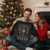 imageTstars Mele Kalikimaka Hawaiian Santa Shirt for Men  Funny Ugly Sweater Style Long Sleeve Christmas Holiday TeeKalikimaka  Black
