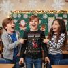 imageTstars Merry Swishmas Basketball Shirt  Funny Ugly Christmas Sweater Style Kids Long Sleeve Festive Holiday TeeHoop  Black