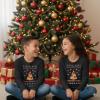 imageTstars Merry Swishmas Basketball Shirt  Funny Ugly Christmas Sweater Style Kids Long Sleeve Festive Holiday TeePizza  Black