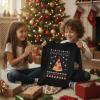 imageTstars Merry Swishmas Basketball Shirt  Funny Ugly Christmas Sweater Style Kids Long Sleeve Festive Holiday TeePizza  Black