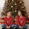 imageTstars Merry Swishmas Basketball Shirt  Funny Ugly Christmas Sweater Style Kids Long Sleeve Festive Holiday TeeRed Nose  Red