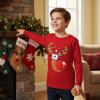 imageTstars Merry Swishmas Basketball Shirt  Funny Ugly Christmas Sweater Style Kids Long Sleeve Festive Holiday TeeRed Nose  Red