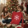 imageTstars Merry Swishmas Basketball Shirt  Funny Ugly Christmas Sweater Style Kids Long Sleeve Festive Holiday TeeSnowflake  Red