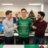 imageTstars Merry Swishmas Basketball Shirt  Funny Ugly Christmas Sweater Style Long Sleeve Holiday Pullover for MenGreen