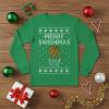 imageTstars Merry Swishmas Basketball Shirt  Funny Ugly Christmas Sweater Style Long Sleeve Holiday Pullover for MenGreen