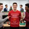 imageTstars Merry Swishmas Basketball Shirt  Funny Ugly Christmas Sweater Style Long Sleeve Holiday Pullover for MenRed