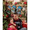 imageTstars Personalized Christmas Stocking with Photo and Names Large Family Xmas Custom Stocking