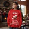 imageTstars Santa Riding Unicorn Long Sleeve Shirt Girls Ugly Christmas Sweater StylePaws  Red